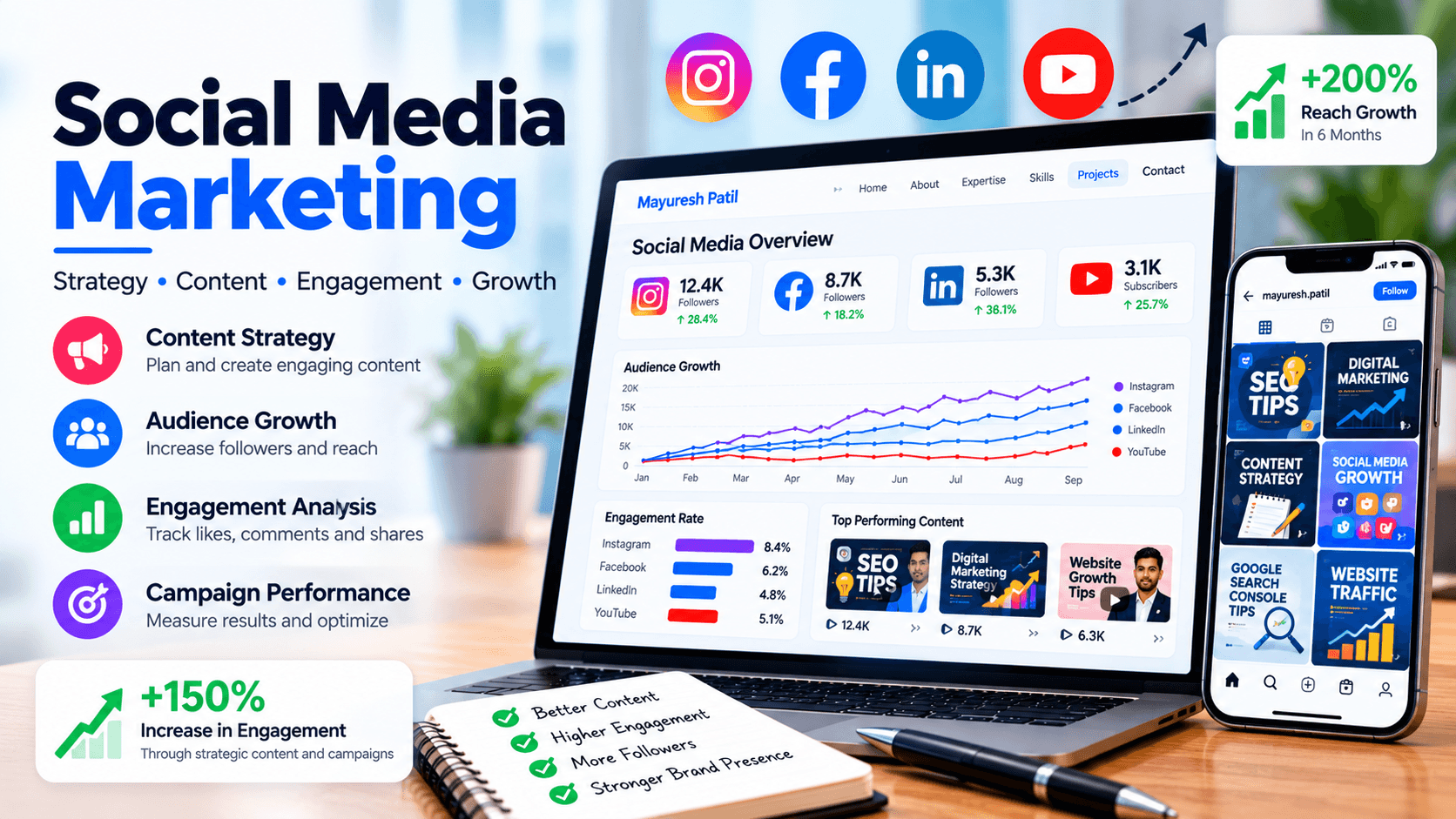 Social Media Marketing - Mayuresh Patil SEO and Digital Marketing project